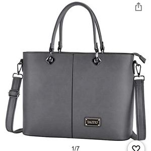 IAITU Laptop Tote Bag, 15.6 Inch Large Ladies Bag